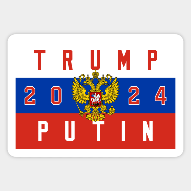 TRUMP PUTIN 2024 Sticker by MAR-A-LAGO RAIDERS